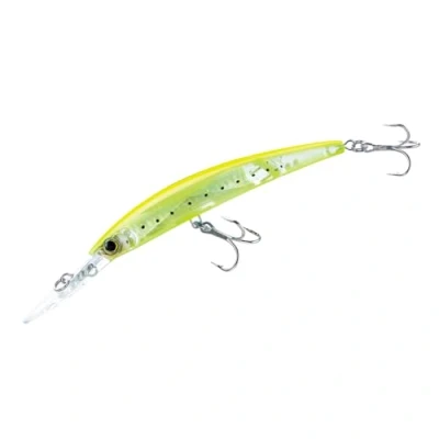 Afbeelding van Yo Zuri Crystal 3D Minnow Deep Diver Jointed Lokken, Chartreuse Zilver, 5 1/4 Inch