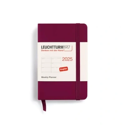 Afbeelding van Leuchtturm1917 Weekly Planner A7 Mini 12 maanden 2025 Softcover Port Red