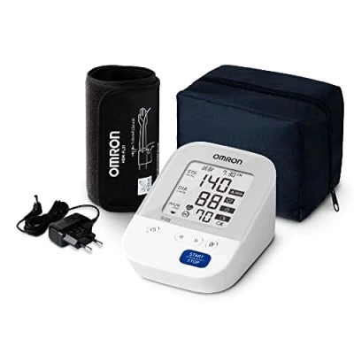 Afbeelding van Omron HEM 7156A digitale bloeddrukmeter (adapter meegeleverd) met 360 nauwkeurigheid Intelli Wrap manchet voor alle armmaten (wit)