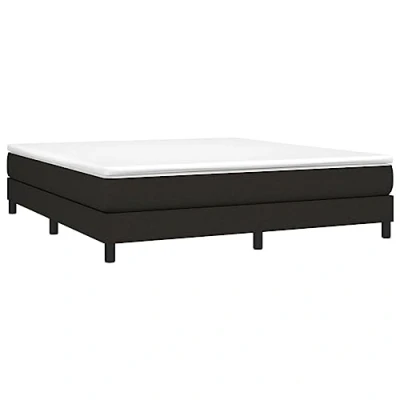 Afbeelding van Boxspringframe stof zwart 160x200 cm