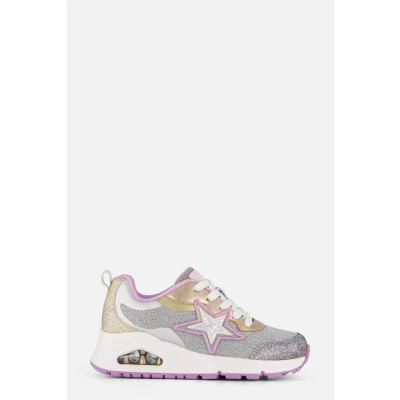 Afbeelding van Skechers UNO Sneakers laag gunmetal/multicoloured voor kinderen, Maat: 31, Gunmetal/multi coloured Textiel/ synthetisch