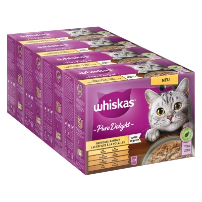 Afbeelding van 48x85g Gevogelte Ragout in Gelei Pure Delight Whiskas Kattenvoer