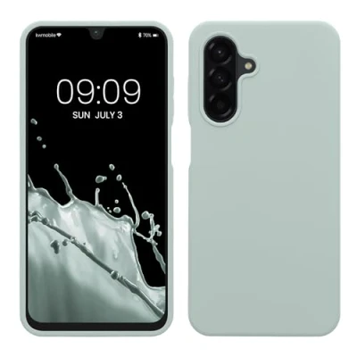 Afbeelding van kwmobile telefoonhoesje geschikt voor Samsung Galaxy A26 5G Hoesje met siliconen coating Smartphone case in cool mint