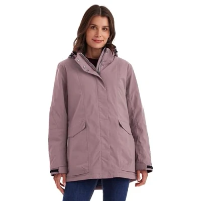 Afbeelding van killtec Functionele damesjas/outdoorjas waterdicht met afritsbare capuchon damesjack, malve, 44, 43285 000