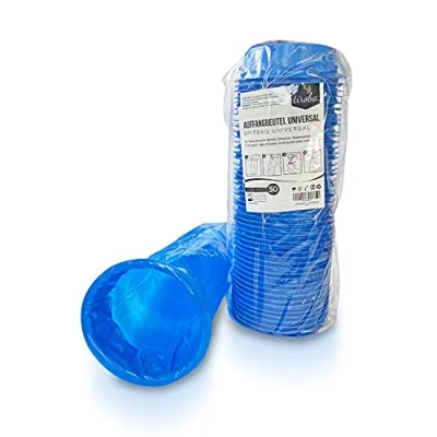 Afbeelding van 50 stuks spuugzakken met mondstuk ondoorzichtig hoge inhoud breekzak poepzak opvangzak spuugzak (50)… (Blue 50pcs)