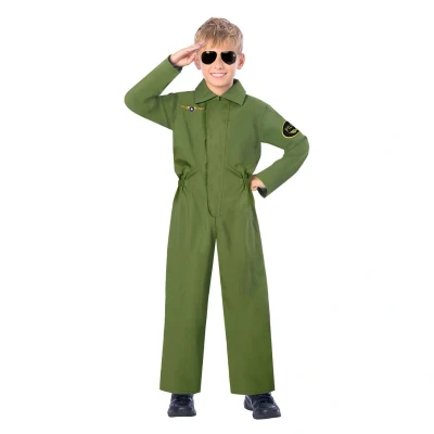 Afbeelding van Kinderkostuum Jumpsuit Piloot, 4 6 jaar
