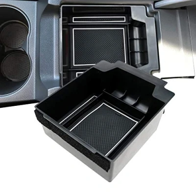 Afbeelding van LFOTPP voor Seat Ateca middenconsole, opbergdoos, armleuning, organizer, tray, middenarmsteun, handschoenenkastje, auto accessoires, opbergbox, wit