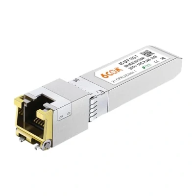 Afbeelding van 6COM GIGA 10GBase T SFP+ ontvanger, 10G naar RJ45 koperen module, Cat.6a/7, tot 30 meter, voor Cisco SFP TS, Ubiquiti, D Link, Supermicro, Netgear, MikroTik S+RJ10 en Plus