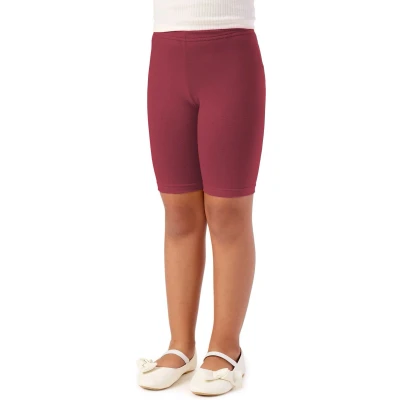 Afbeelding van Merry Style MS MS10 227 LE Meisjes Leggings Sport Vrijetijdsbroek Kort Katoen Sporbroek Yogabroek Wijn 152
