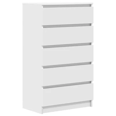 Afbeelding van vidaXL Ladekast 60x36x103 cm bewerkt hout wit, ladekastje, kast, kastjes, ladekastjes, kasten, opslagkast, opslagkasten, opslagkastje, opslagkastjes