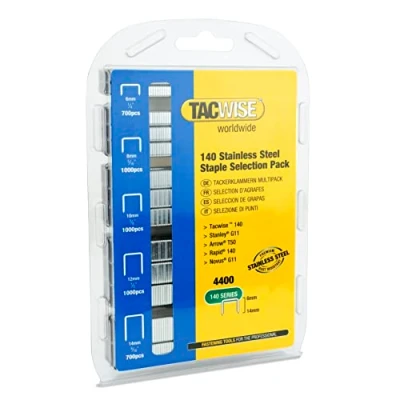 Afbeelding van Tacwise 1341 Selectie Pack van Type 140/6 14mm RVS nietjes, 4400