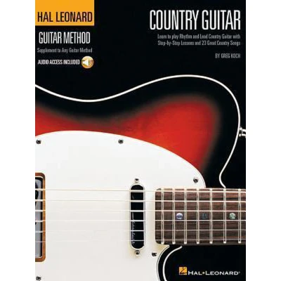 Afbeelding van Hal leonard Country Guitar method guitare +cd: Learn to Play Rhythm and Lead with Step by Lessons 23 Great Songs