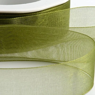 Afbeelding van Italian Options Organza Lint 15mm x 20M Mosgroen