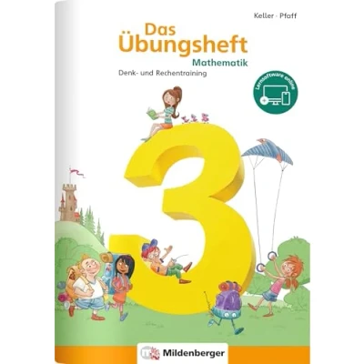 Afbeelding van Das Übungsheft 3. Mathe. Neubearbeitung: Denk und Rechentraining. Mit Lösungsheft Stickerbogen