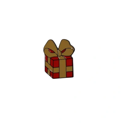 Afbeelding van Sinterklaas Button Pakje Rood/Goud