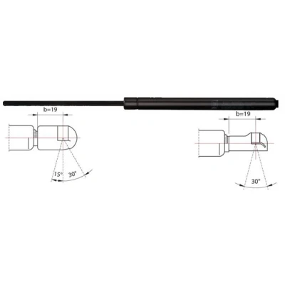 Afbeelding van METZGER 2110249 Gasveer achterklep 550N 557mm HYUNDAI: Santa Fe I 2.0 CRDi, 2.0, CRDi Vierwielaandrijving, 2.4 16V, 2.7 V6 4x4