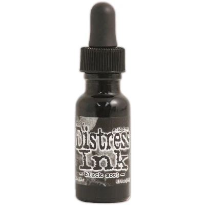 Afbeelding van Ranger Distress Re Inker 14 ml black soot TIM19480 Tim Holtz