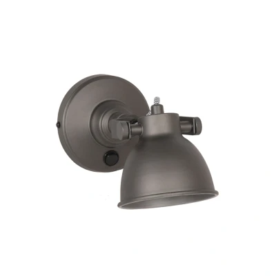 Afbeelding van LABEL51 Bow wandlamp 11 cm grijs Metaal