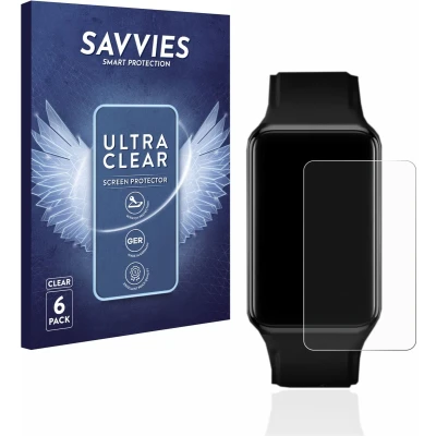 Afbeelding van Savvies (6 Stuks) Schermbeschermer voor Oppo Watch Free Screen Protector Ultra Transparant