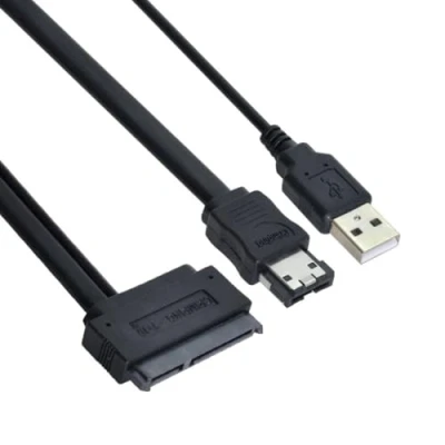 Afbeelding van CY 2,5 inch harde schijf SATA 22Pin naar Esata Data + USB aangedreven kabel 50 cm