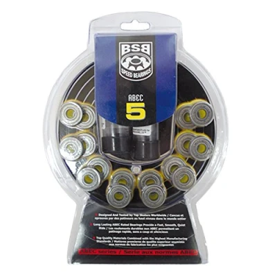Afbeelding van BSB ABEC5 Lagers 16 pack Zilver Skate Accessoires