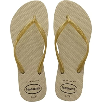 Afbeelding van Havaianas Slim Gloss, Flip Flop Dames, Zand Grijs, 7.5/8 UK