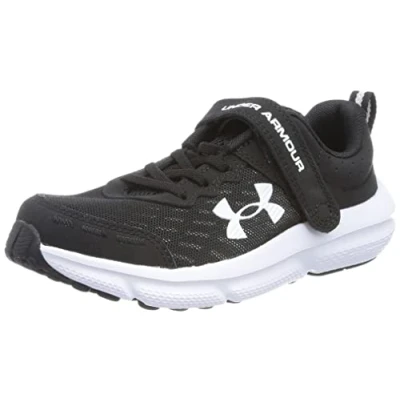 Afbeelding van Under Armour UA BPS Assert 10 AC, Sneakers jongens, Black/White/White, 32 EU