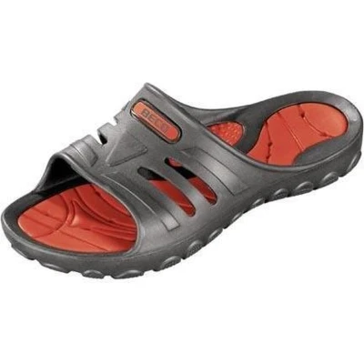 Afbeelding van Beco Slippers Grijs/rood Unisex Maat 38