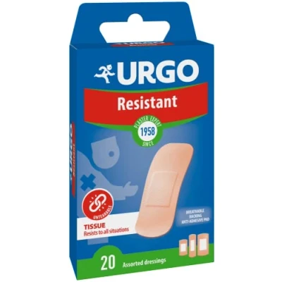 Afbeelding van Urgo Robuust, wondkompres met antiseptische compres, box 20 verbanden
