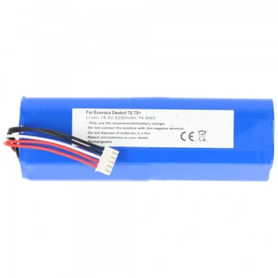 Afbeelding van Accu geschikt voor Ecovacs Deebot T8, T8+, Li ion, 14.4V, 5200mAh, 74.9Wh