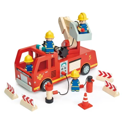 Afbeelding van Tender Leaf Toys Brandweerauto