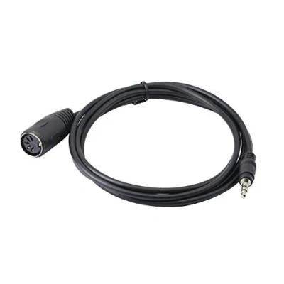 Afbeelding van CERRXIAN 3,5 mm (1/8 inch) 5 Pin Din MIDI kabel, TRS Stereo Mannelijk naar Vrouwelijke Professionele Premium Audio Adapter (1,5 m/59in)