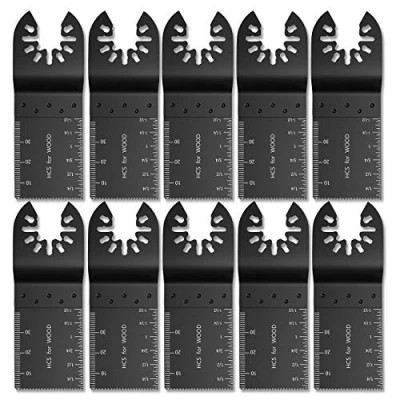 Afbeelding van Welcomefee 10 Stks/20 Stks 34 mm/45 mm Hout Snijzaagblad Oscillerende Kit Multi Tool Koolstofstaal Saw Blade Cutter voor Dremel Fein Multimaster Makita Bosch 10Pcs 34mm