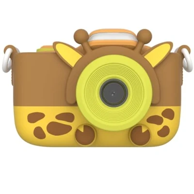 Afbeelding van myFirst camera 3 Mini Voor kinderen Kerstverjaardagscadeau jongens meisjes van 4 15 jaar reizen met extra selfie lens 12 MP HD videocamera gratis schokbestendige hoes (Geel)