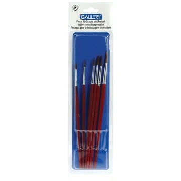 Afbeelding van Gallery Aquarelpenseel, Blister Met 6 Penselen, Nr 01 Tot En 06 Penseel