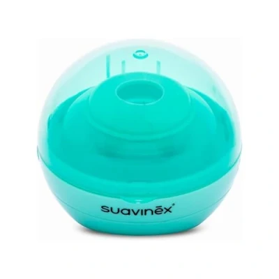 Afbeelding van Suavinex, Draagbare fopspeen sterilisator met uv licht, verwijdert 99% van de ziektekiemen in 3 minuten, werkt op batterijen of USB, veilig, zonder chemicaliën, ideaal voor reis, Duccio groen