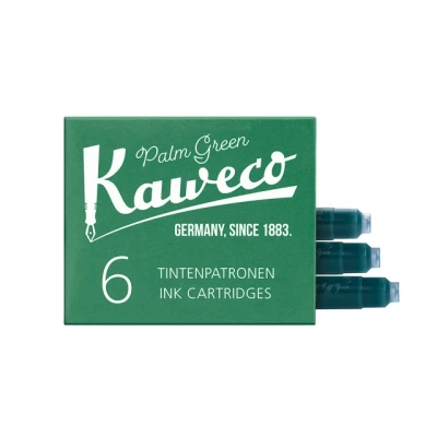 Afbeelding van Inktpatroon Kaweco groen doosje à 6 stuks