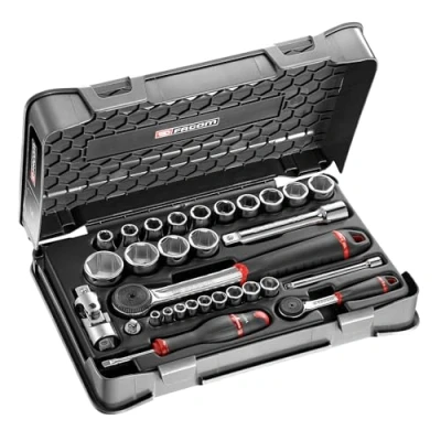 Afbeelding van Facom doppendoos 1/4&quot;; 1/2&quot;; 6 k mm r s.161b 31 stuks RS.161 1PB