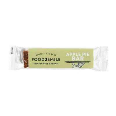 Afbeelding van Food2Smile Apple pie bar glutenvrij lactosevrij 28 g
