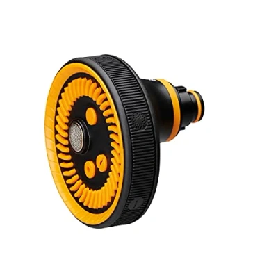 Afbeelding van Fiskars Spuitpistool kop, 5 functies, traploos regelbaar, universele maat, zwart/oranje, 1059238