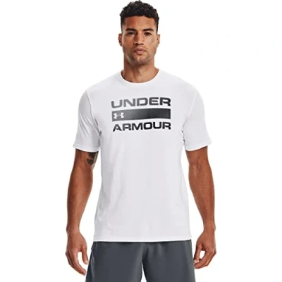 Afbeelding van Under Armour TEAM Issue Wordmark Sport Tshirt, Heren, Maat: XS, White