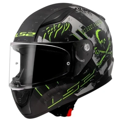 Afbeelding van LS2 Helm Rapid II FF353 Pirates mat titanium maat XL