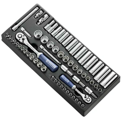 Afbeelding van EXPERT E034853 module doppen en toebehoren 1/4 3/8&quot; 62 delig