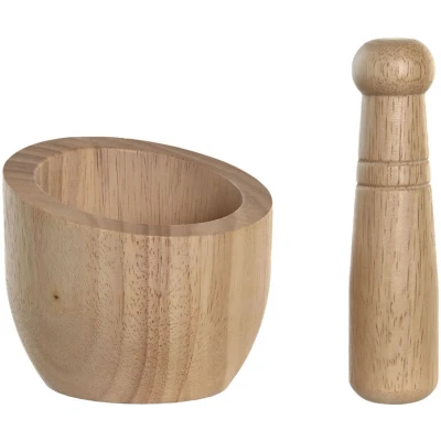 Afbeelding van Vijzel DKD Home Decor 12 x 14,5 cm Bamboe