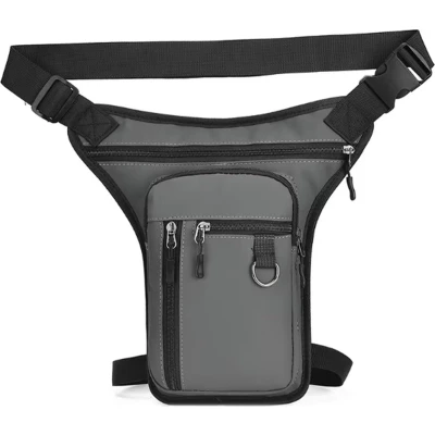 Afbeelding van Actie4you® Heuptas Motor Motortas Fiets Beentas Unisex Grijs