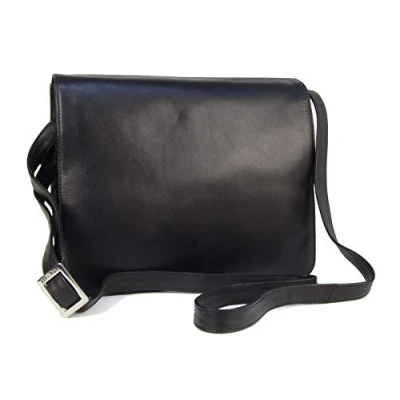 Afbeelding van Visconti Organiser Bag Atlantic Leer Cross Body/Schouder/ipad/Werk/Vrije Tijd Tas TESS 754 Zwart