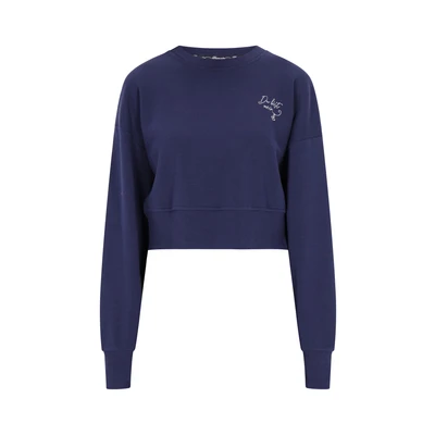 Afbeelding van Dreimaster Vintage Dames Sweatshirt SCHMUDDELWEDDA M / Maritiem 80% Gerecycled Katoen 20% Polyester
