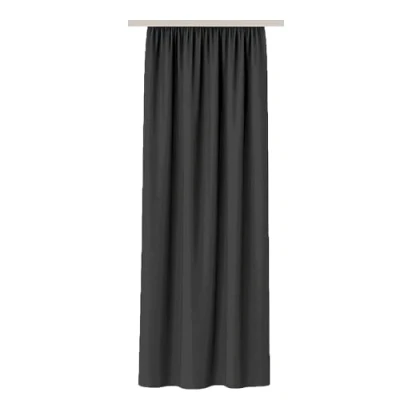 Afbeelding van Bestlivings Ondoorzichtig donkergrijs gordijn met plooiband in 140x145 cm (B x L), vele maten en kleuren