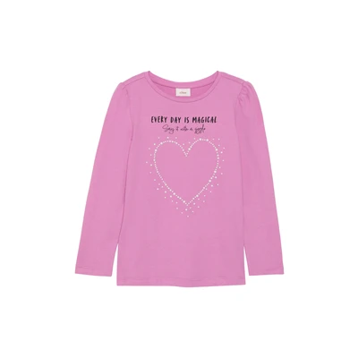 Afbeelding van s.Oliver Junior Meisjesshirt met lange mouwen print en, 4446, 92 98