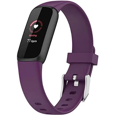 Afbeelding van Shieranlee Horlogebandje compatibel met Fitbit Luxe Activity Tracker Reservehorlogeband siliconen band, S size